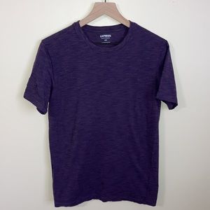 Express Flex Stretch Purple Tee size M
